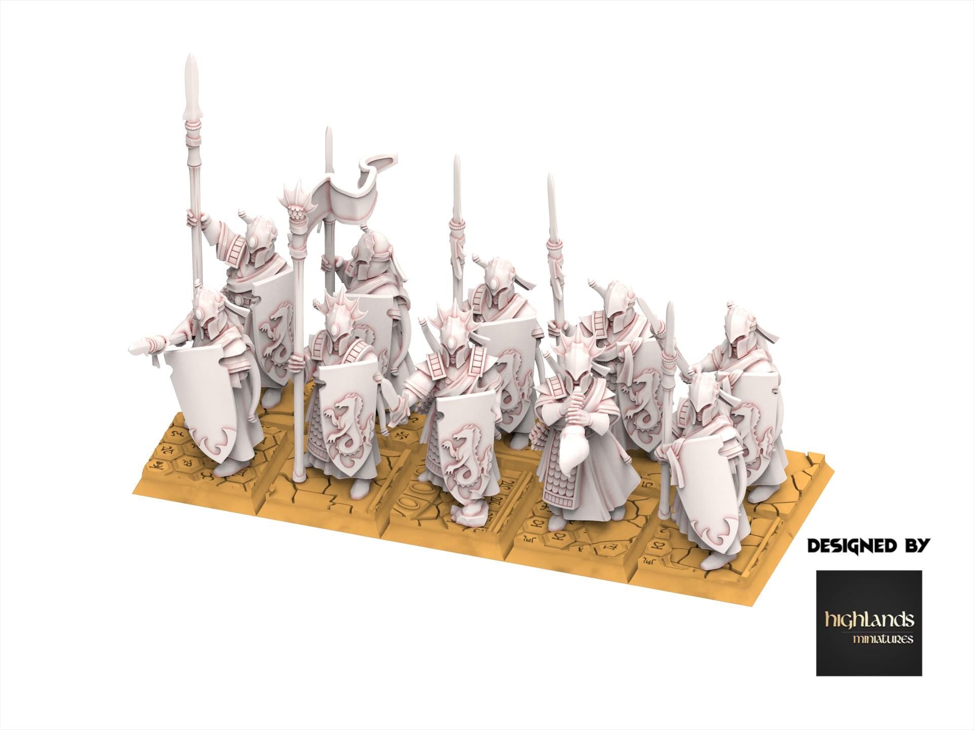 Hight Elves - Sea Guard - Aegean - Highlands Miniatures