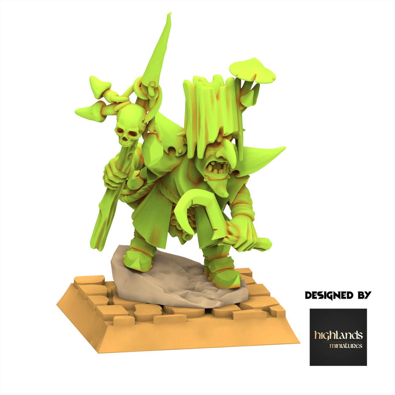 Orc & Goblin - Grubnax and Croakulus - Goblin tribes - Highlands Miniature