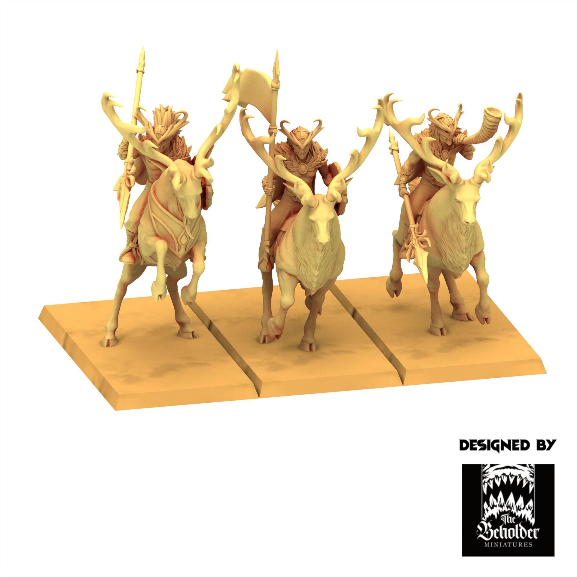 Sylvan Elves - Deepwood Riders - Evergreen Elves - The Beholder Miniatures