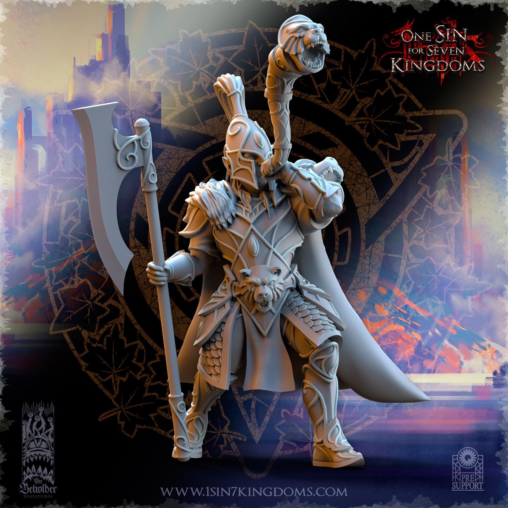 Hight Elves - Bear Guardians - Silvermoor - The Beholder Miniatures