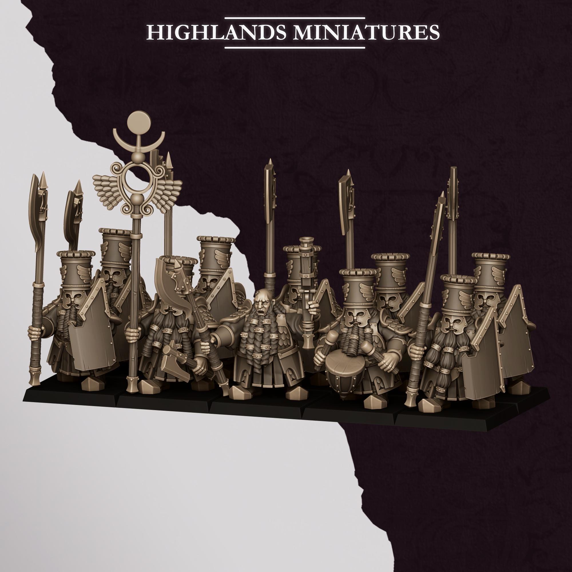 Chaos Dwarves - Heavy Guard - Sons of Marduk - Highlands Miniatures