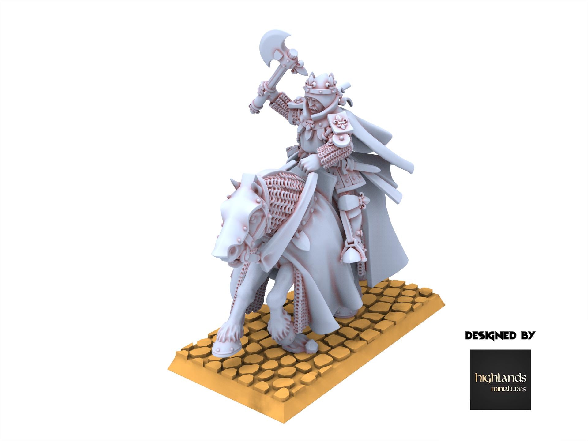 Arthurian Knights - Duke on Horse - Gallia - Highlands Miniatures