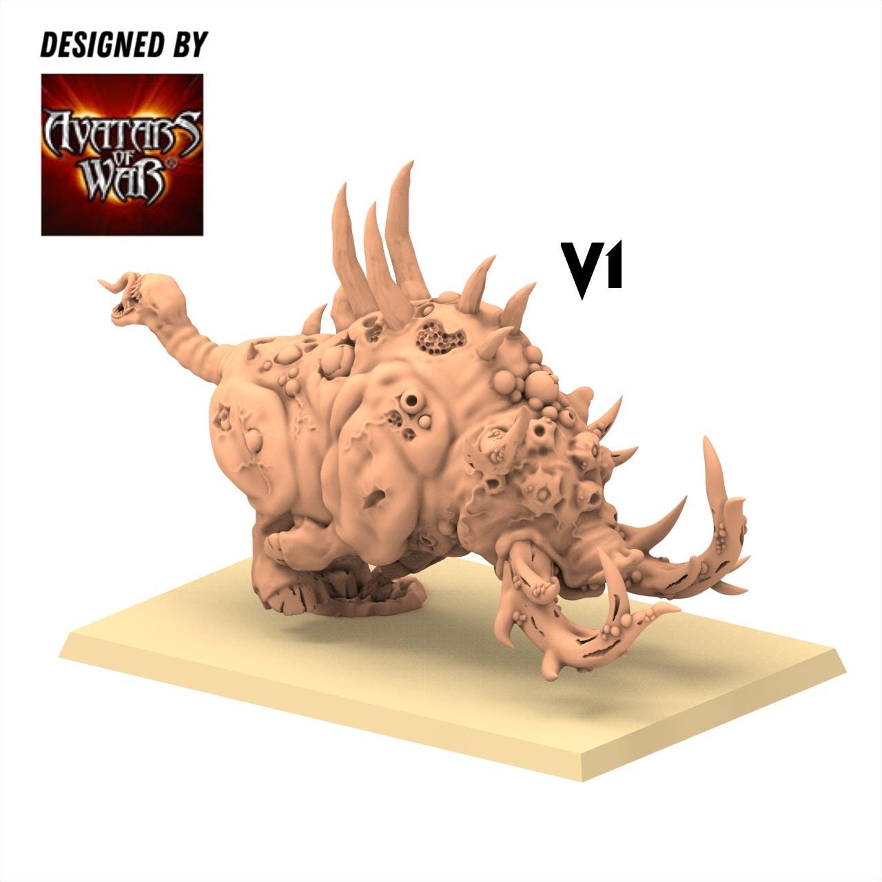 Beastmen - Razortusks - monopose 28&32mm scale - Avatar of War