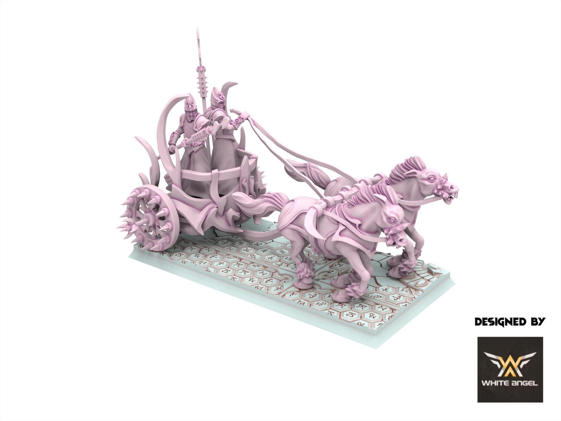 Dark Elves - Dark Steeds Chariot - Slaves of Darkness - White Angel Miniatures