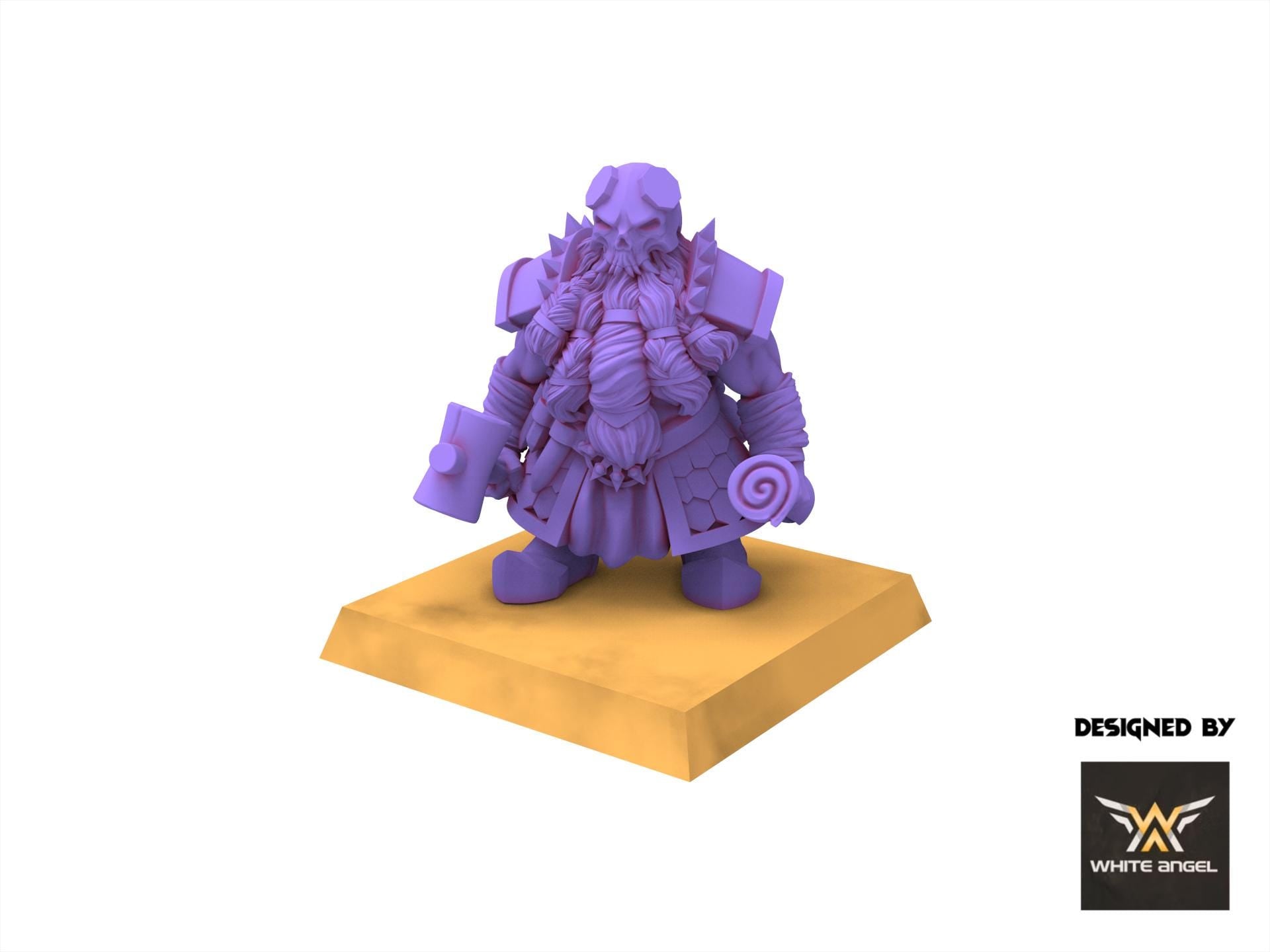 Chaos Dwarves - Infernal Destructor Cannon - Infernal Dwarves - White Angel Miniatures
