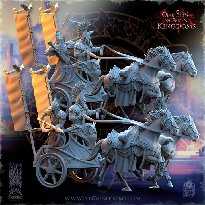 Hight Elves - Light Chariot - Silvermoor - The Beholder Miniatures