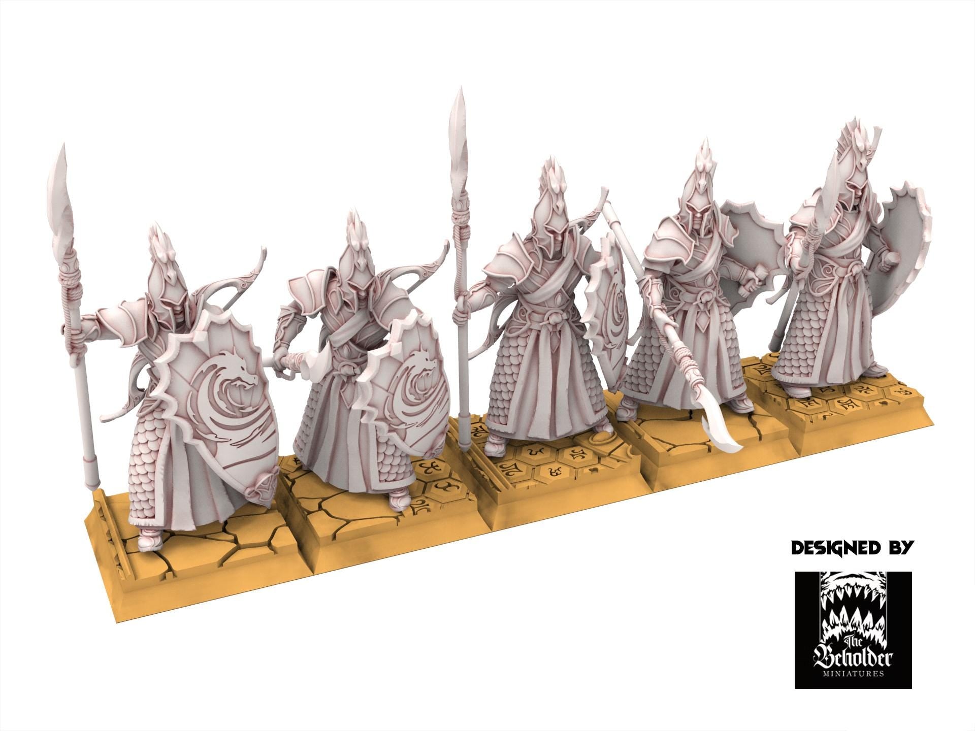 Hight Elves - Ilithien Coastland Militia - Silvermoor - The Beholder Miniatures
