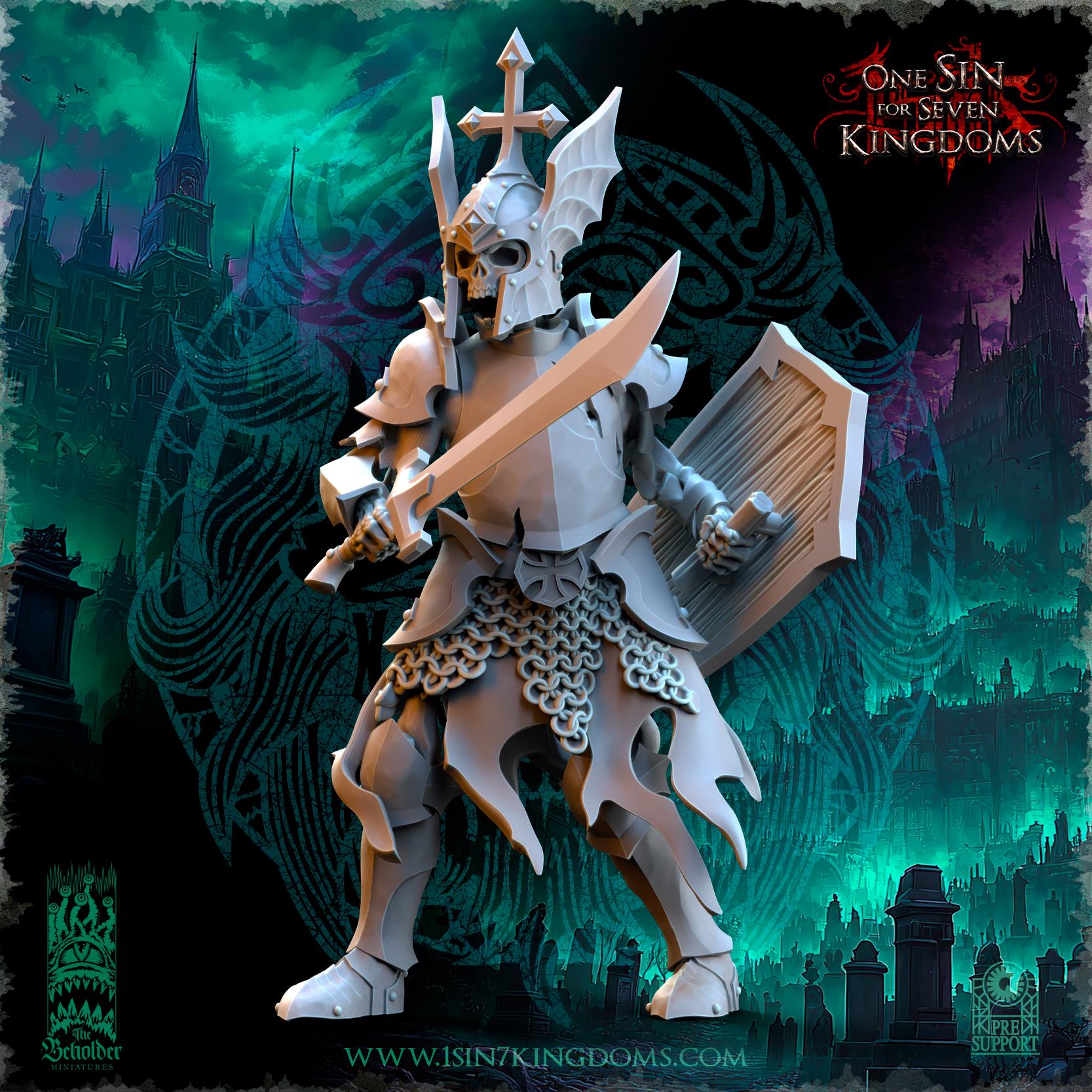 Undead 32/28mm - Crypt Guards - Undying Legions - The Beholder Miniatures