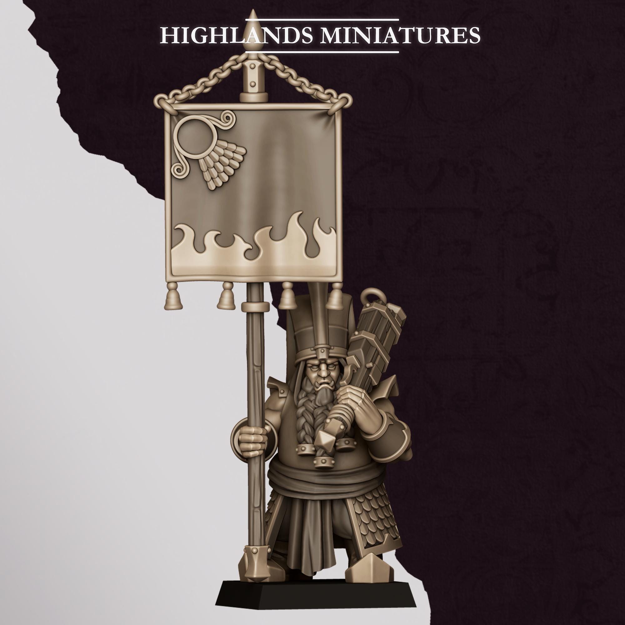 Chaos Dwarves - Shooter With Blunderbuss - Sons of Marduk - Highlands Miniatures