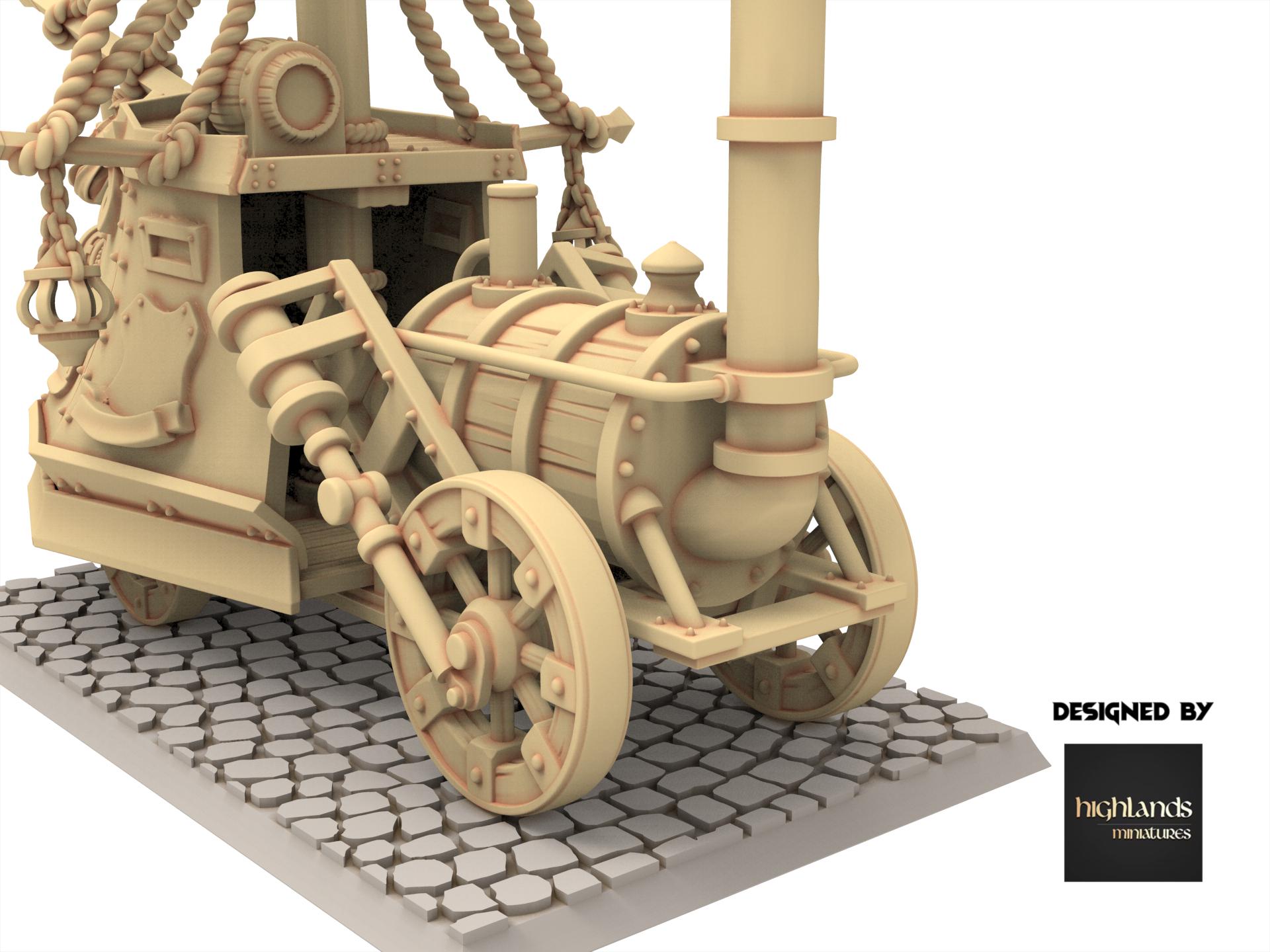 Imperial Fantasy - Ironclad Landship - Sunland - Highlands Miniatures