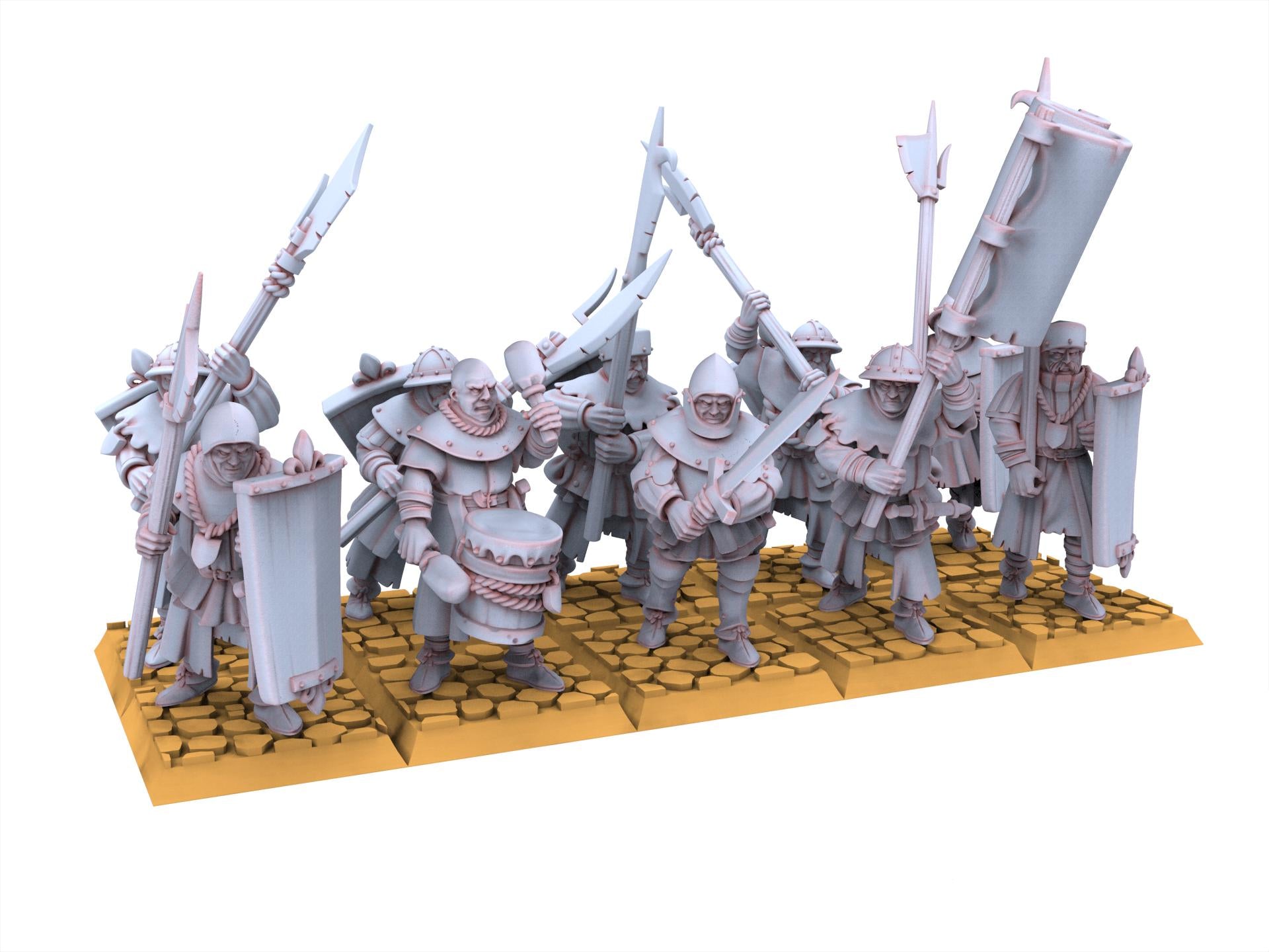 Arthurian Knights - Men at Arms - Gallia - Highlands Miniatures