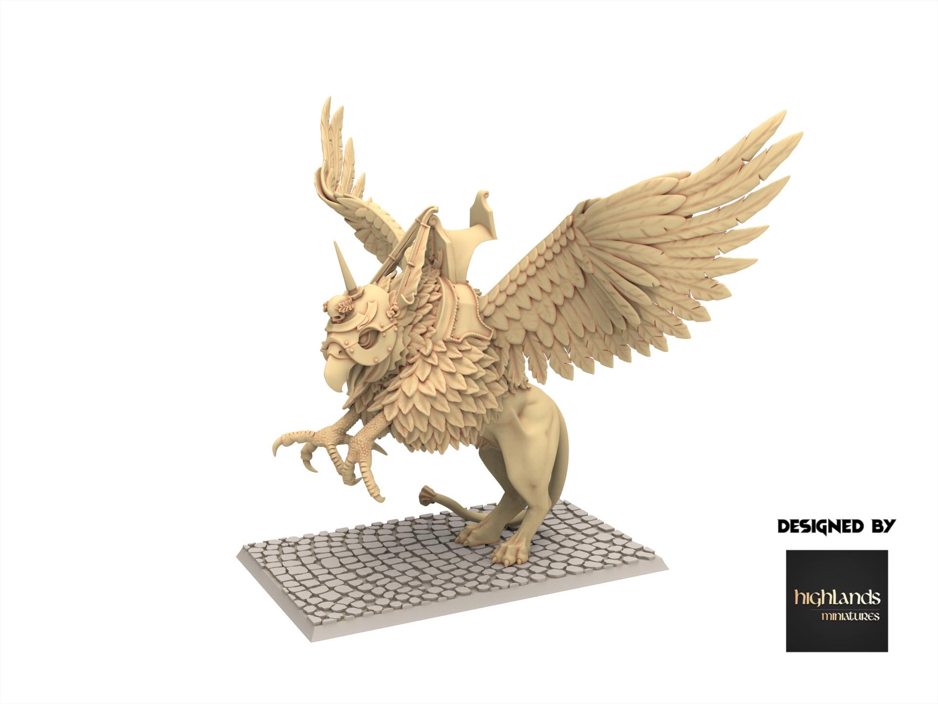 Imperial Fantasy - Emperor on Griffon - Sunland - Highlands Miniatures