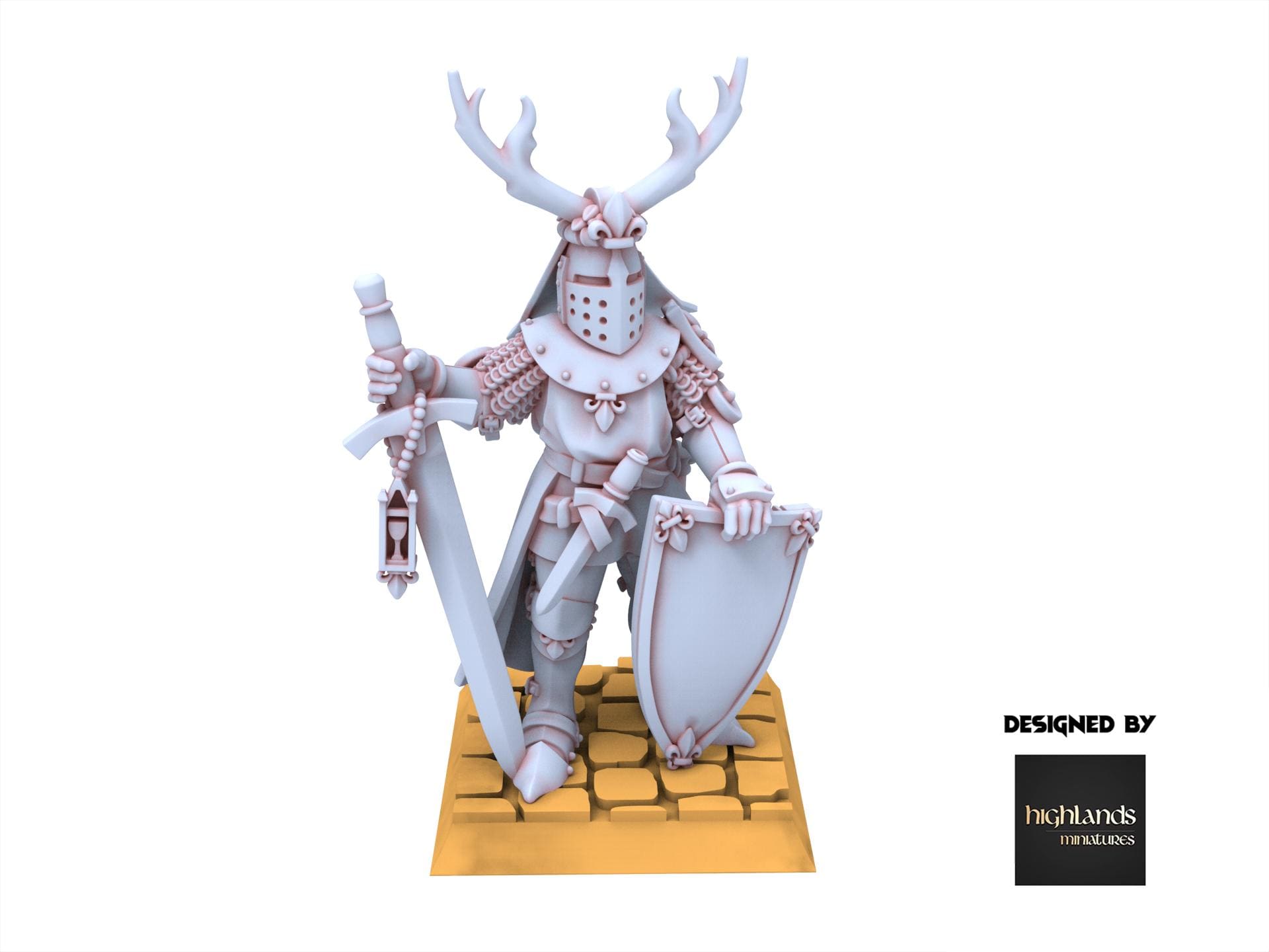 Arthurian Knights - Duke on Foot - Gallia - Highlands Miniatures