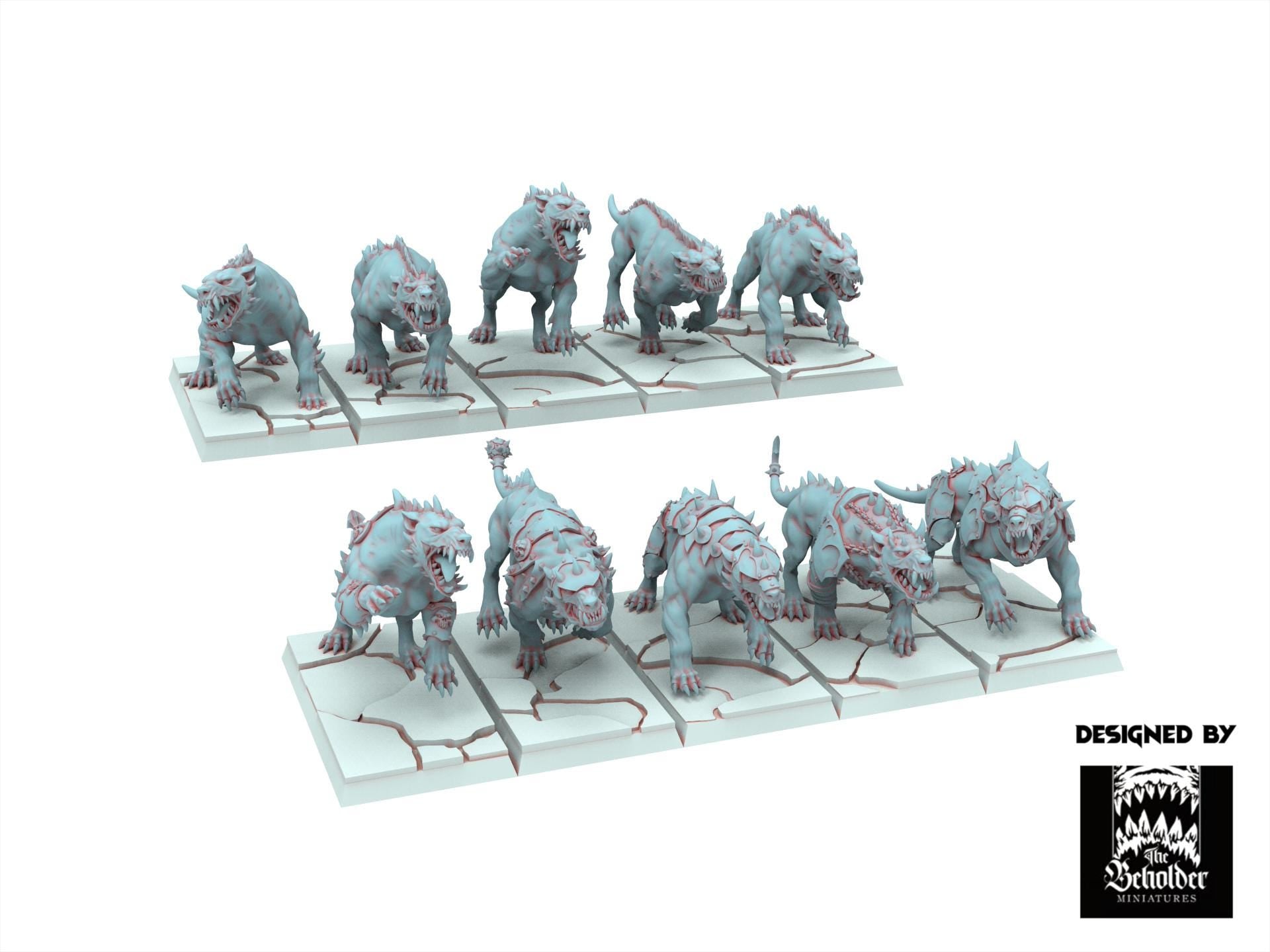 Fantasy Chaos - Hellhounds - Realm of Mayhem - The Beholder Miniatures