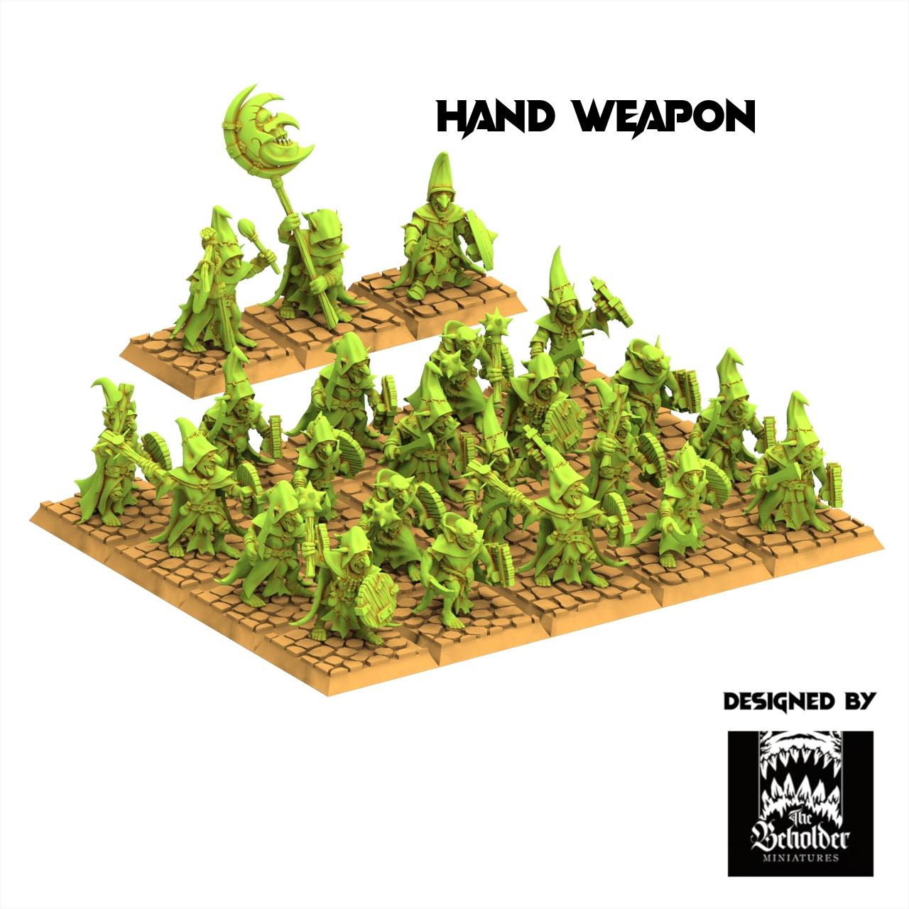 Orc & Goblin - Goblins Warriors - The Black horde - The Beholder Miniatures