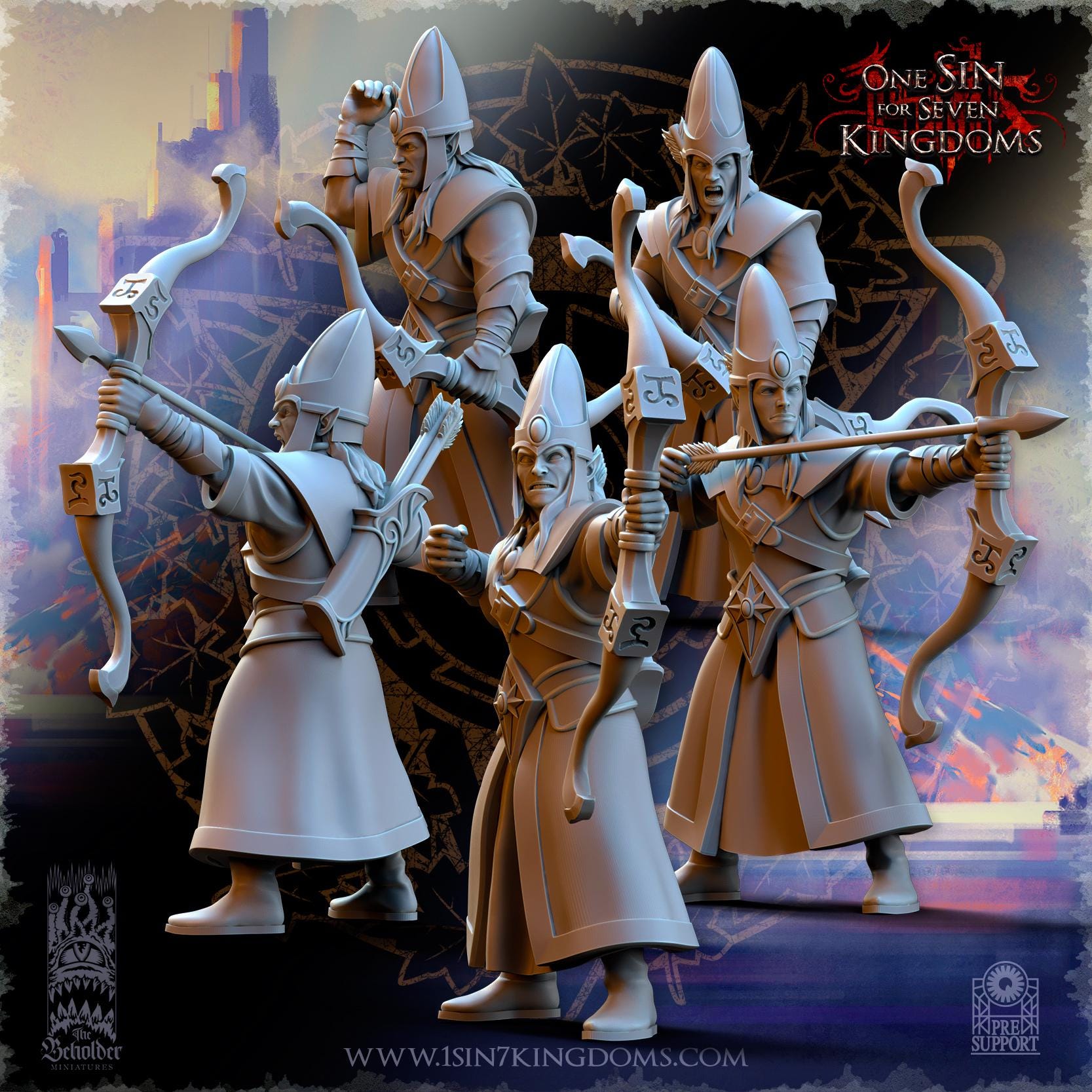 Hight Elves - Kingdom Militia - Silvermoor - The Beholder Miniatures