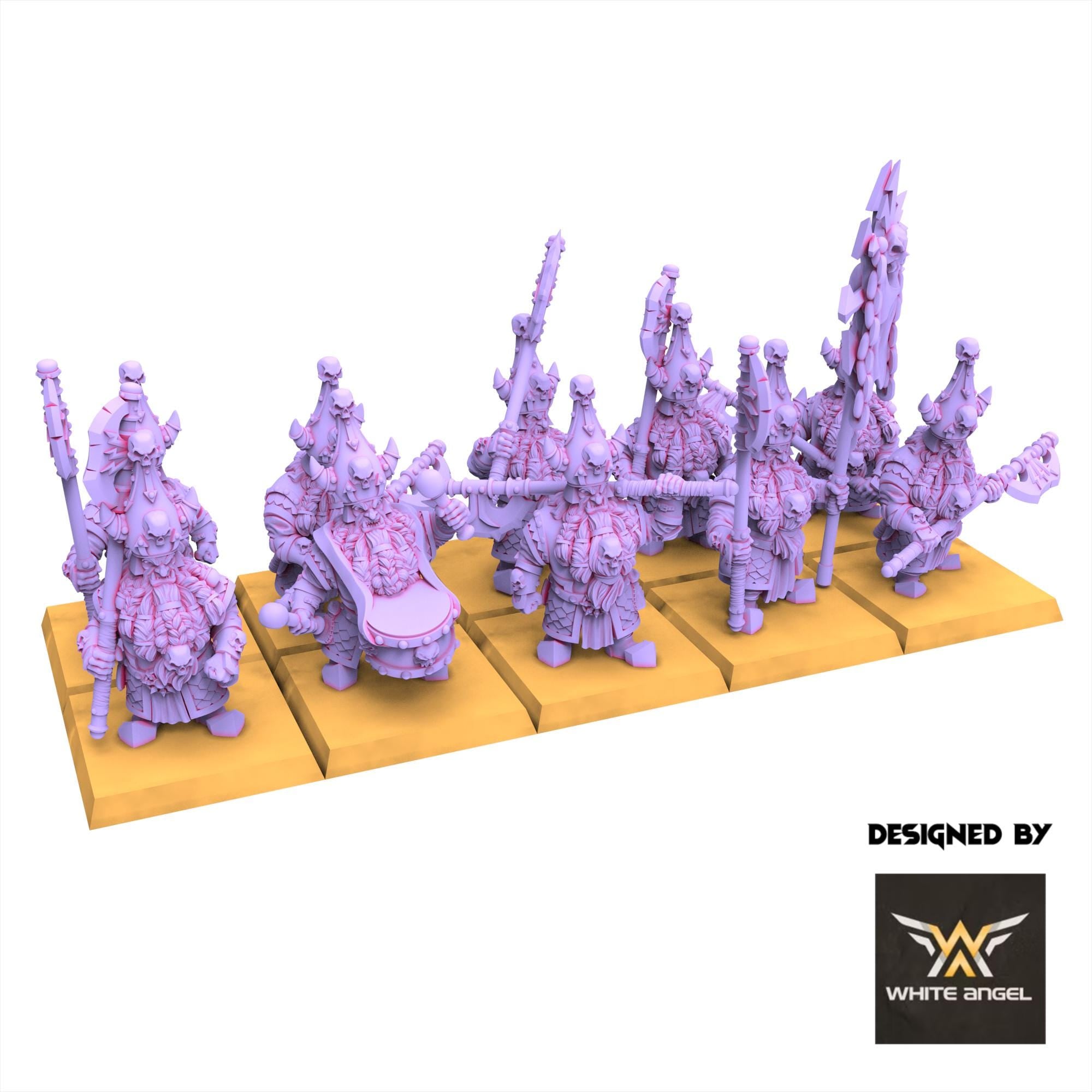 Chaos Dwarves - Infernal Lance - Infernal Dwarves - White Angel Miniatures