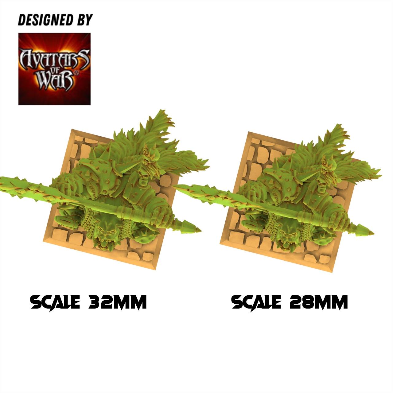 Orc & Goblin - Orcs Warlords - 28/32mm scale - Avatar of War