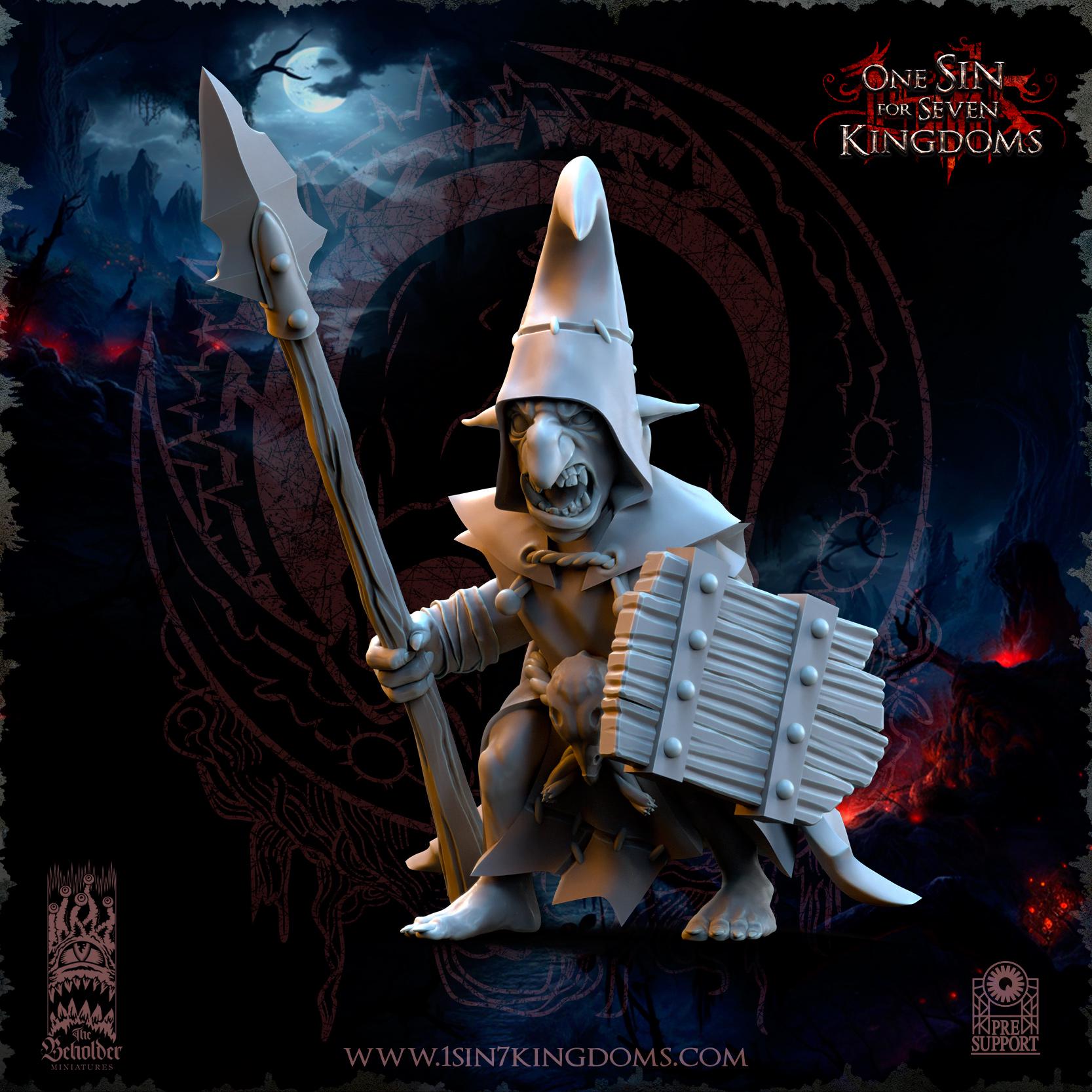 Orc & Goblin - Goblins Warriors - The Black horde - The Beholder Miniatures