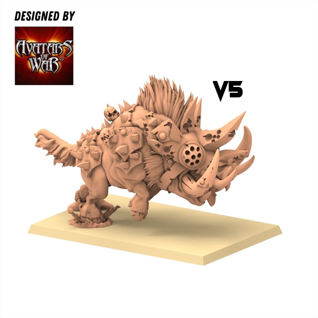 Beastmen - Razortusks - monopose 28&32mm scale - Avatar of War
