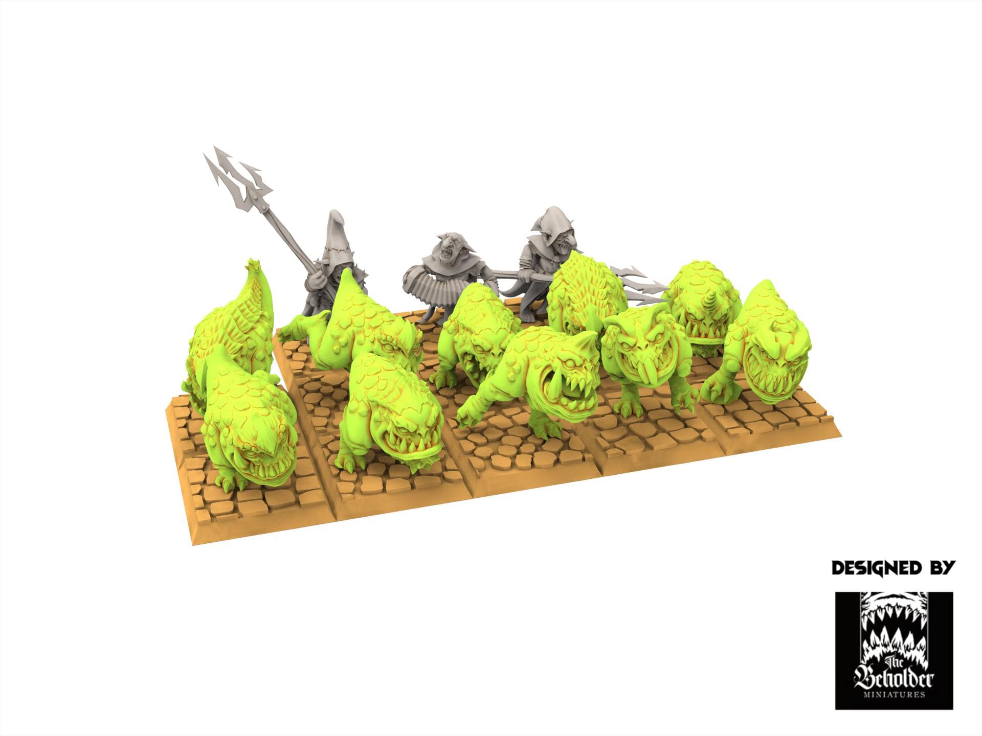 Orc & Goblin - Kavehorrors Whisperers - The Black horde - The Beholder Miniatures