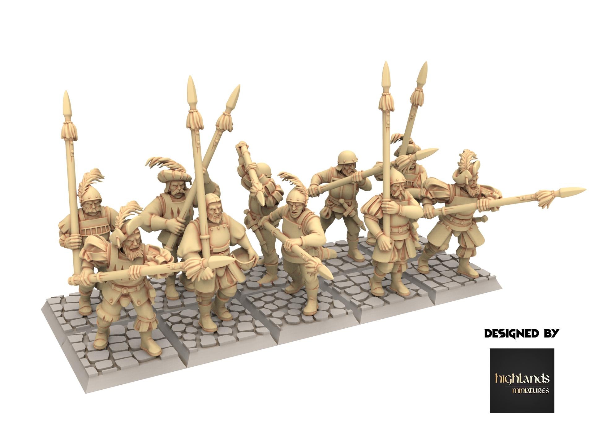 Imperial Fantasy - Spearmen - Sunland - Highlands Miniatures