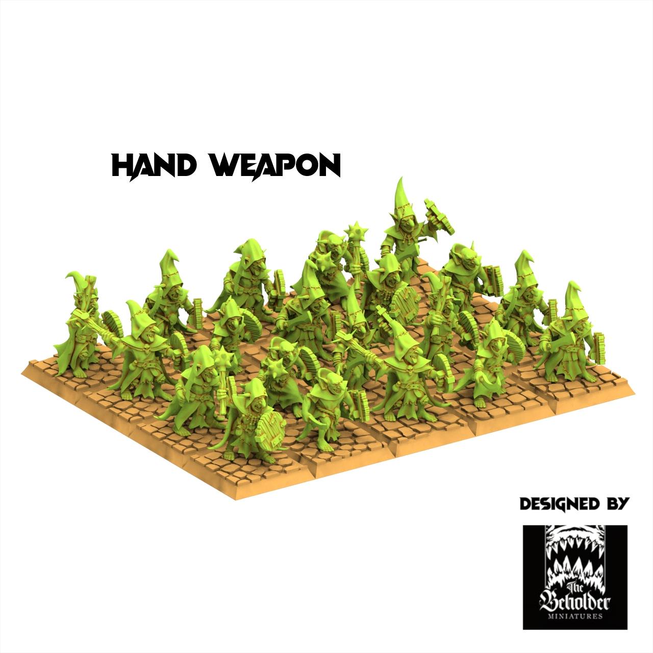Orc & Goblin - Goblins Warriors - The Black horde - The Beholder Miniatures