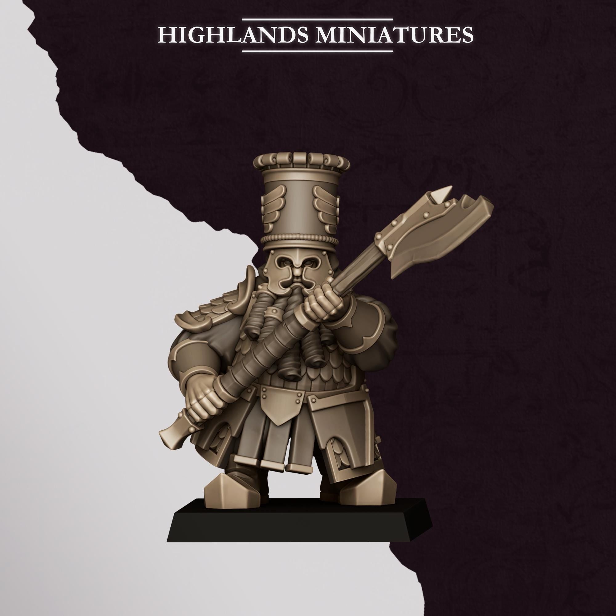 Chaos Dwarves - Heavy Guard With Great Weapons - Sons of Marduk - Highlands Miniatures