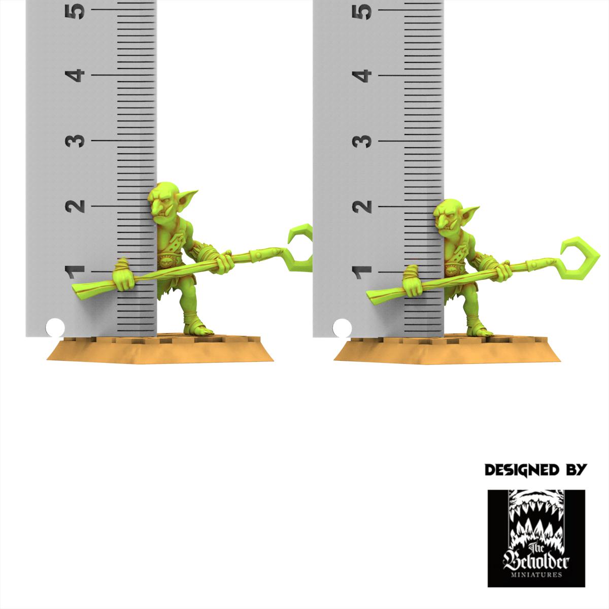 Orc & Goblin - Goblins Slingshot of Doom - The Black horde - The Beholder Miniatures