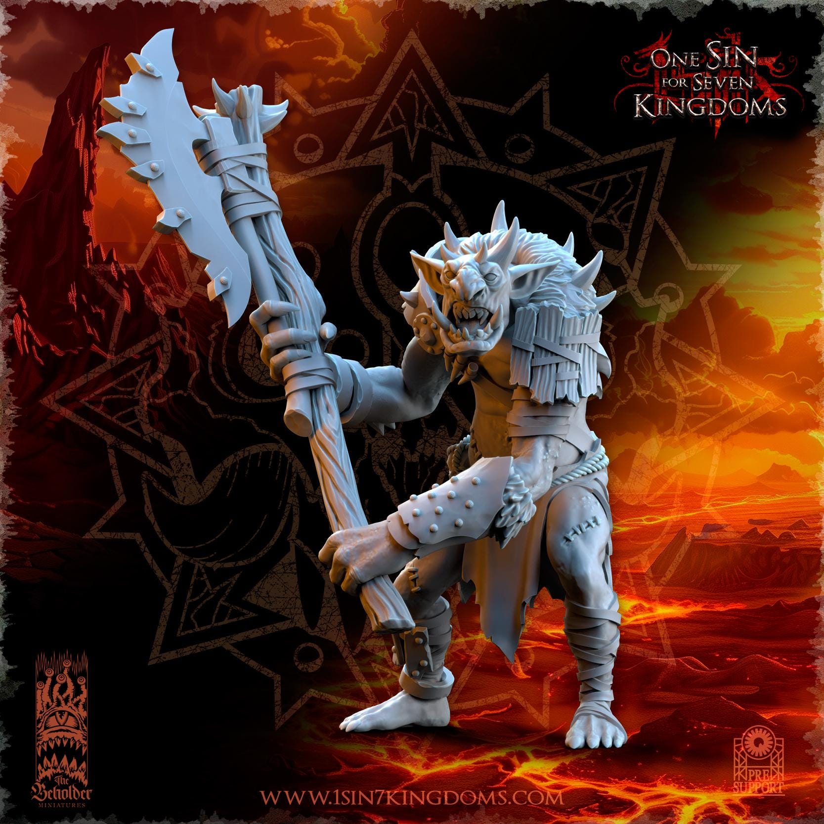 Fantasy Chaos - Trolls - Realms of Mayhem - Beholder Miniature