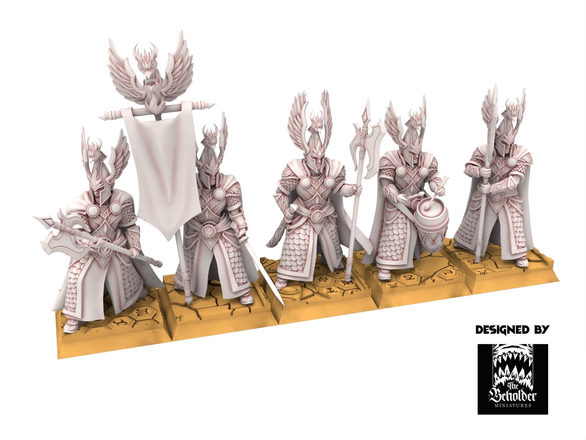 Hight Elves - Searing Bird Guardians - Silvermoor - The Beholder Miniatures