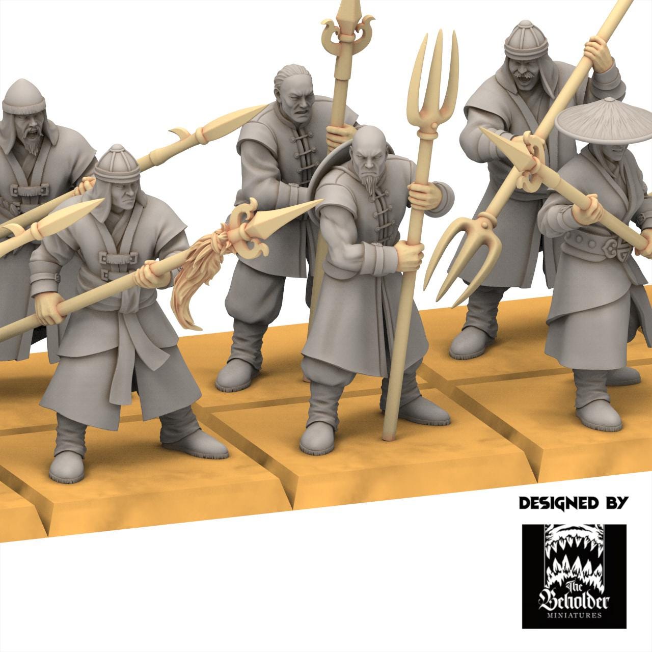 East Empire - Peasant Militia - Astarii Dynasty - 28&32mm - The Beholder Miniatures