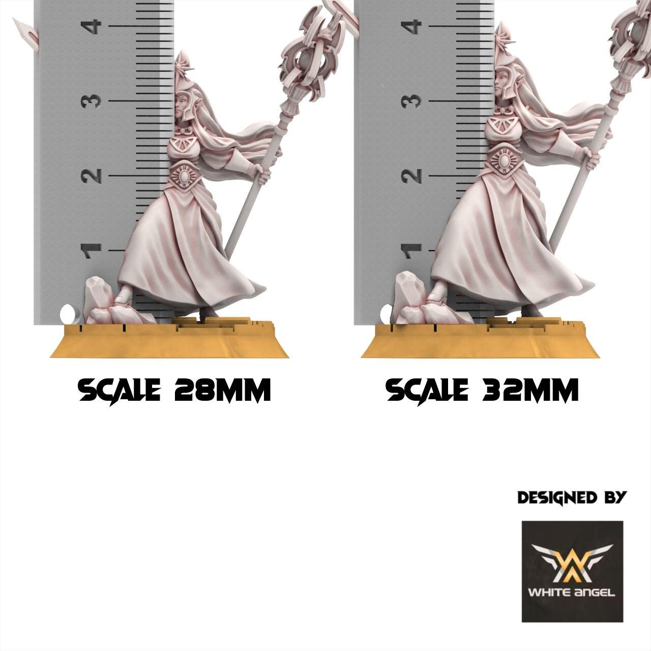 Hight Elves - High Priestess - White Angel Miniatures