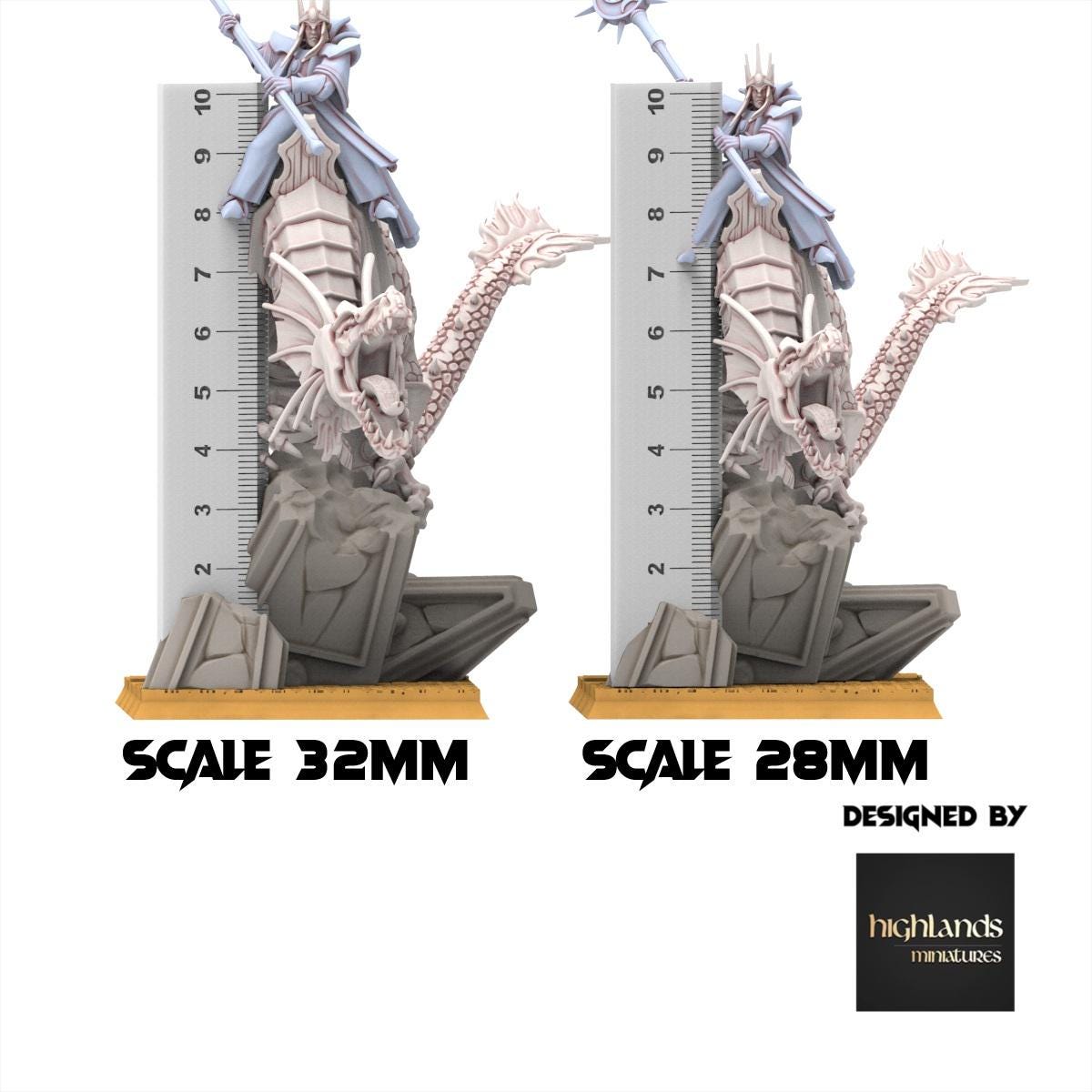 Hight Elves - Dragon - AEGEAN - Highlands Miniatures