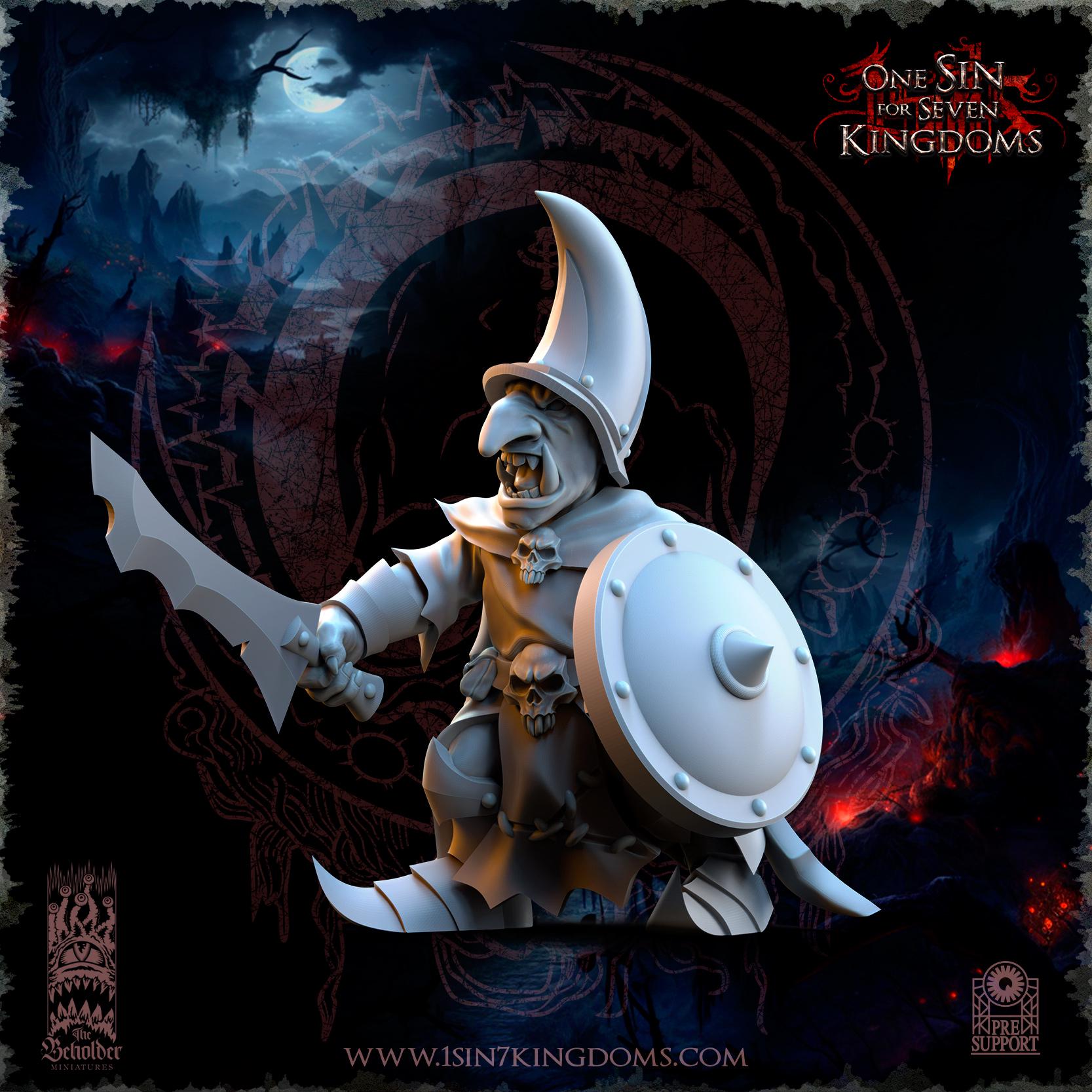 Orc & Goblin - Goblins Warriors - The Black horde - The Beholder Miniatures