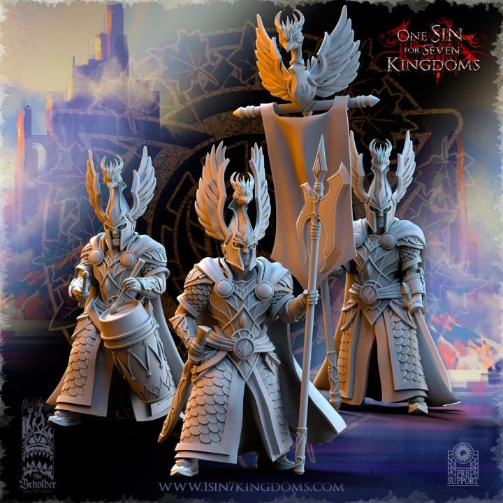Hight Elves - Searing Bird Guardians - Silvermoor - The Beholder Miniatures