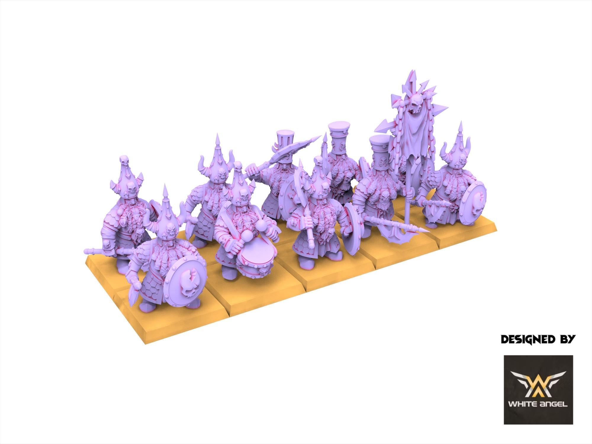 Chaos Dwarves - Infernal guard - Infernal Dwarves - White Angel Miniatures