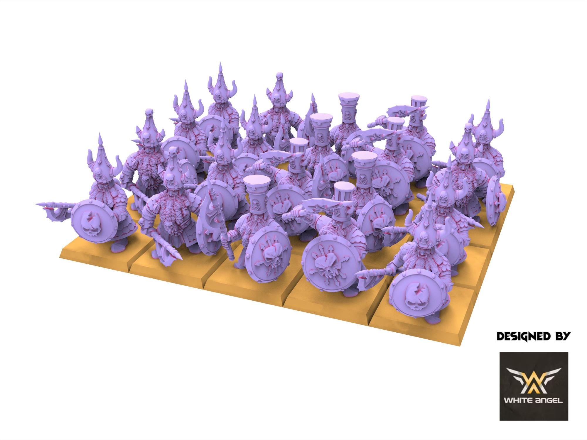 Chaos Dwarves - Infernal guard - Infernal Dwarves - White Angel Miniatures