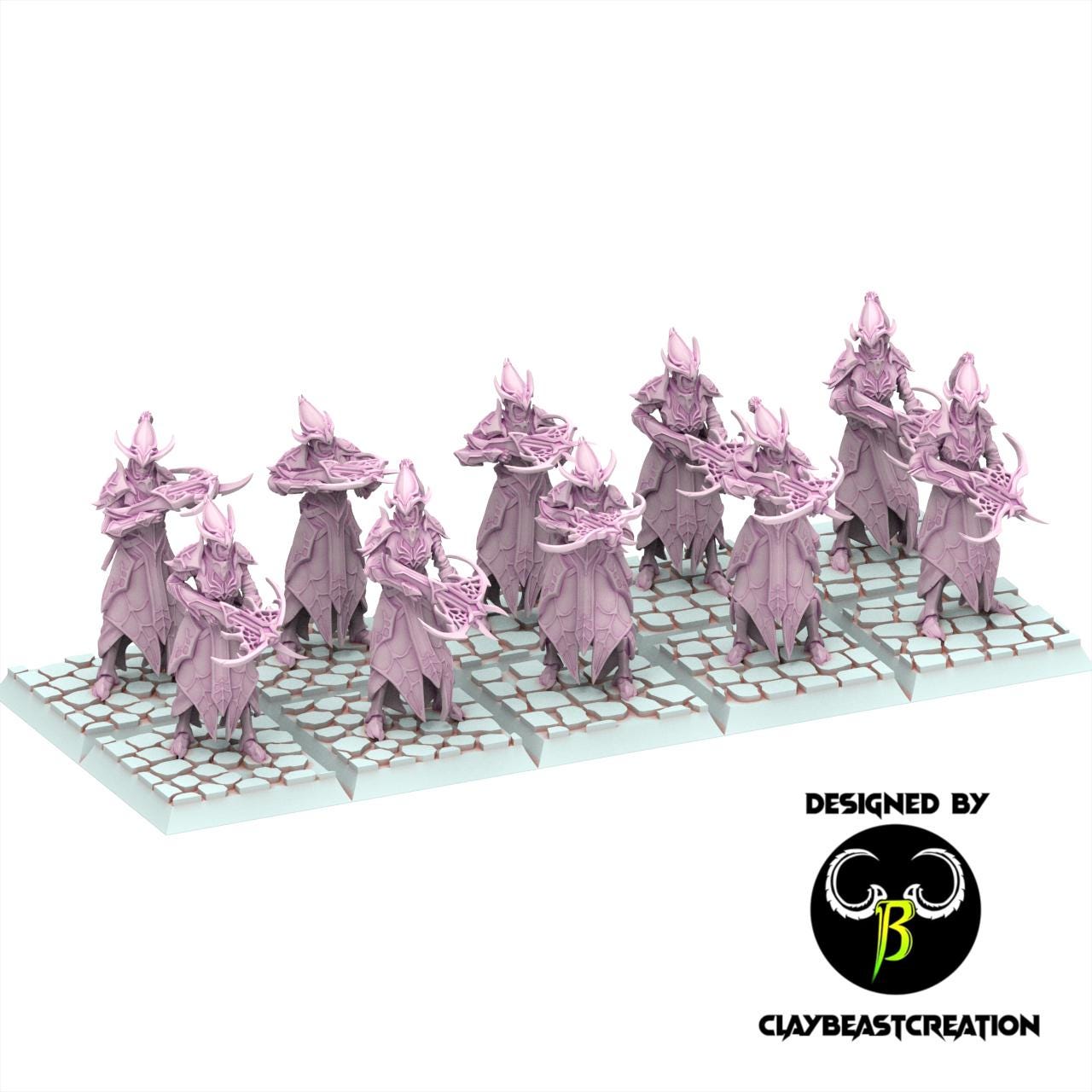 Dark Elves - Crossbowmen - Cult of the Eight - ClayBeastCreation
