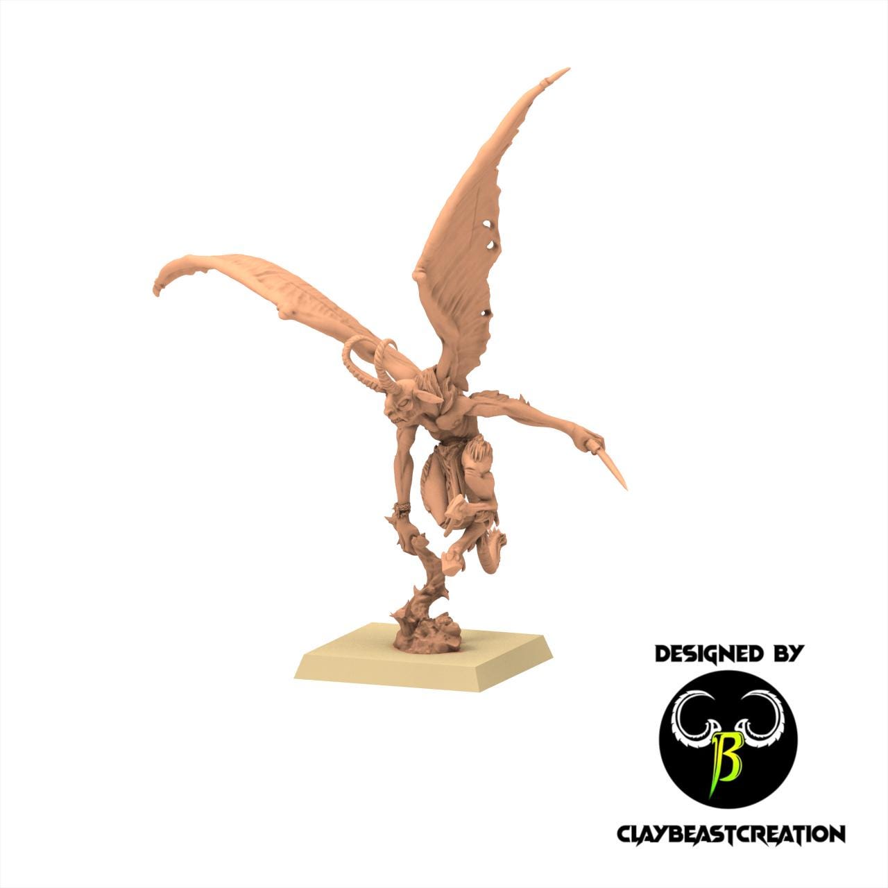 Beastmen - Harpies - Fallen Beast - ClayBeastCreation