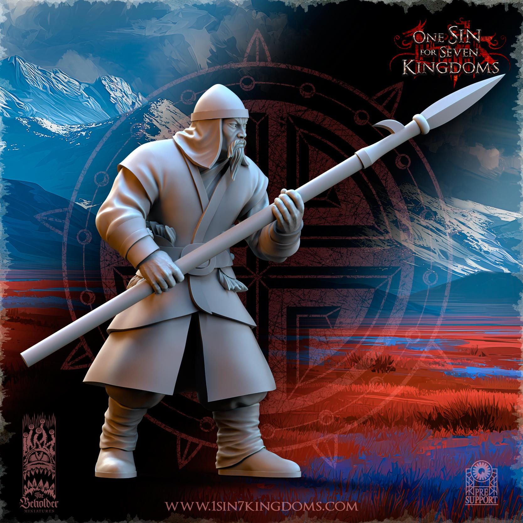 East Empire - Peasant Militia - Astarii Dynasty - 28&32mm - The Beholder Miniatures