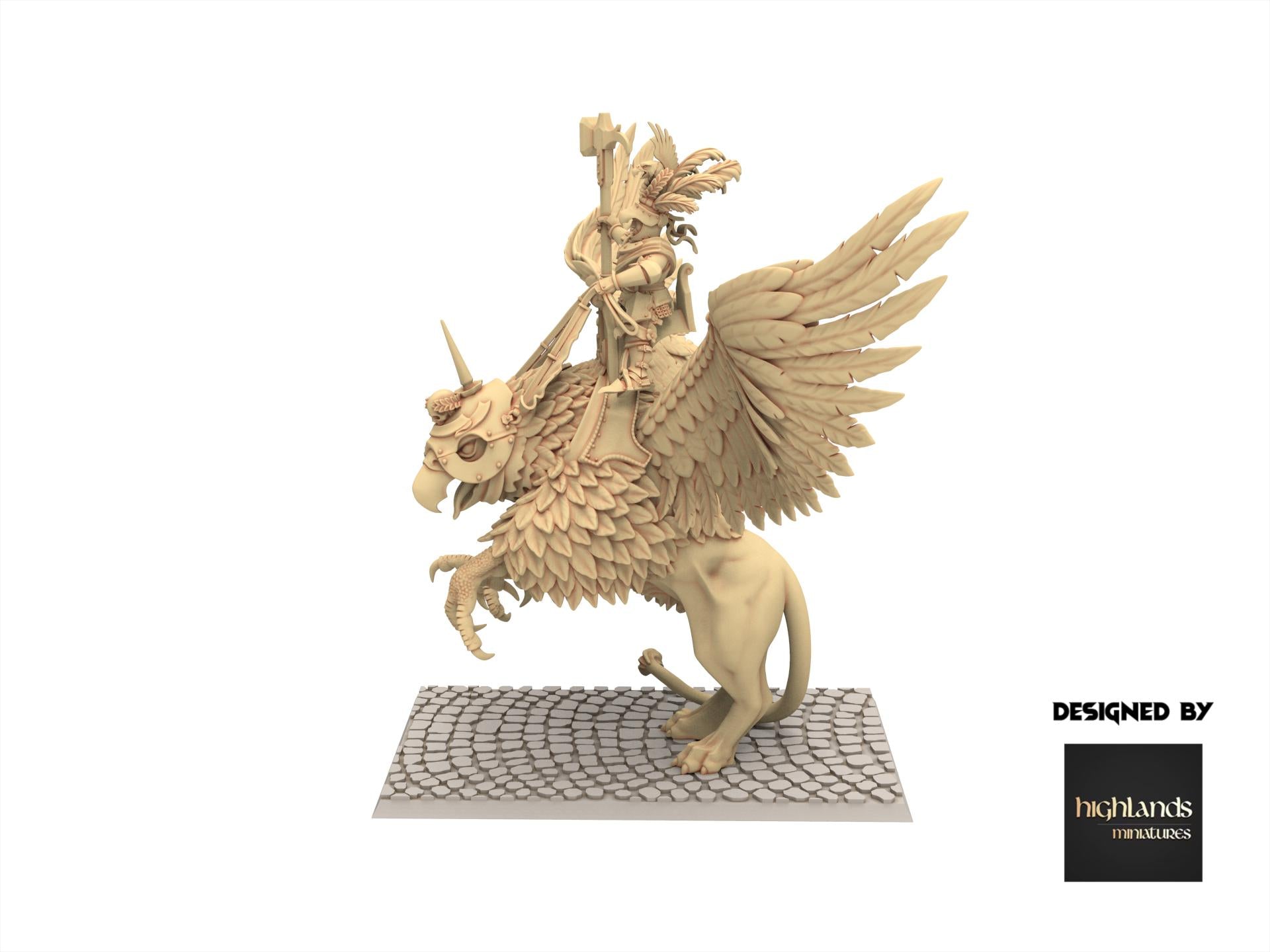 Imperial Fantasy - Emperor on Griffon - Sunland - Highlands Miniatures