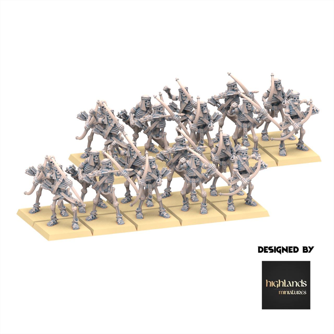 Eternal Dynasties - Ancient Skeletons with Bows - Eternal Dynasties - Highlands Miniatures