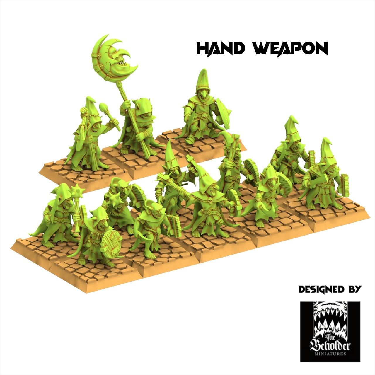 Orc & Goblin - Goblins Warriors - The Black horde - The Beholder Miniatures