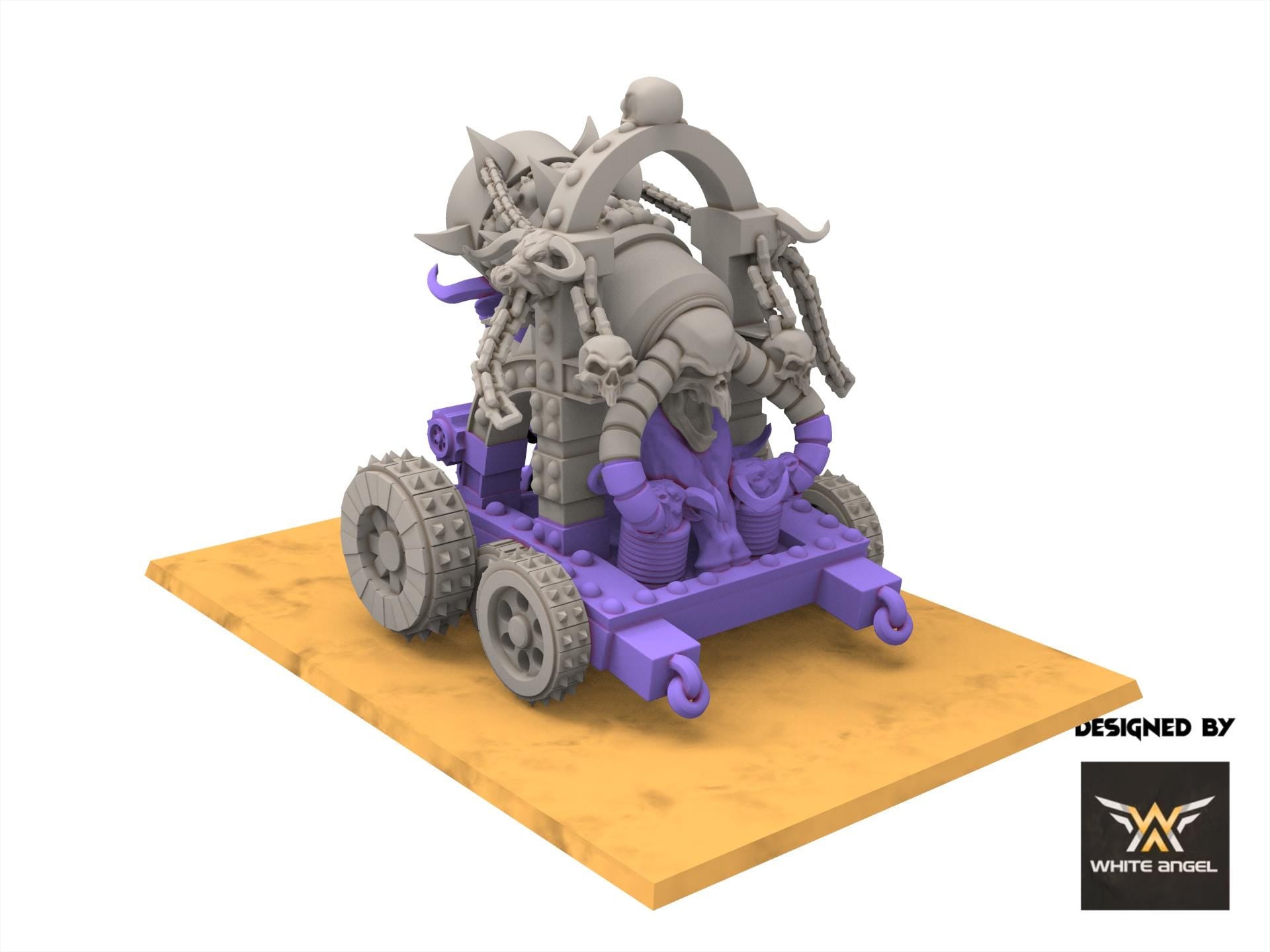 Chaos Dwarves - Infernal Destructor Cannon - Infernal Dwarves - White Angel Miniatures
