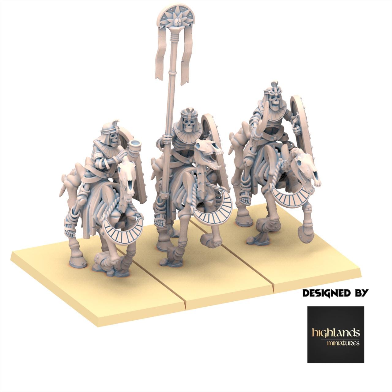 Eternal Dynasties - Ancient Skeletal Cavalry with Spears - Eternal Dynasties - Highlands Miniatures