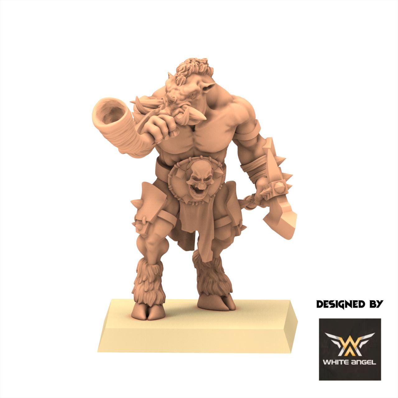 Beastmen - Boars Warrior - White Angel Miniatures