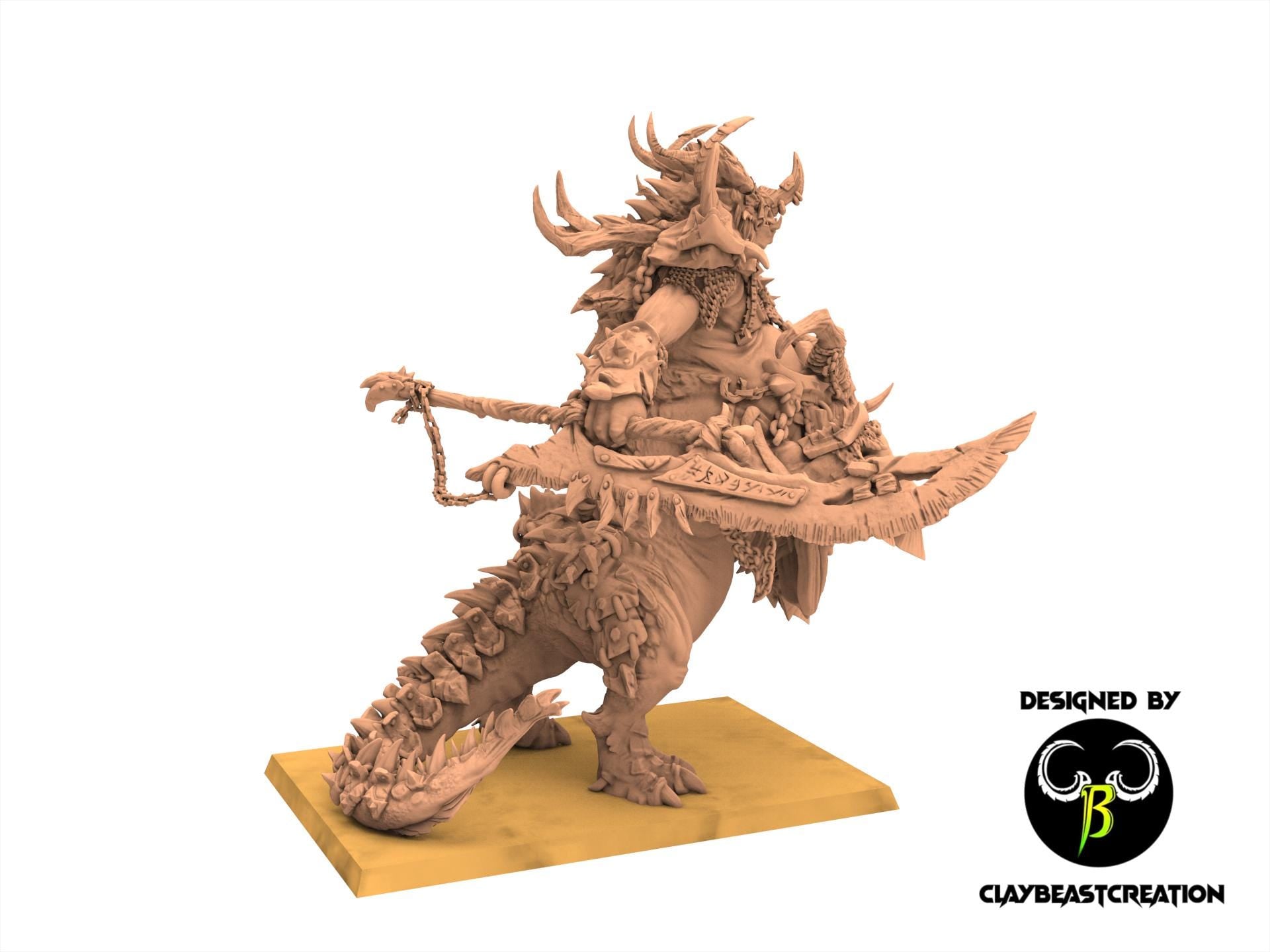 Beastmen - Ancient Centigon - Fallen Beast - ClayBeastCreation