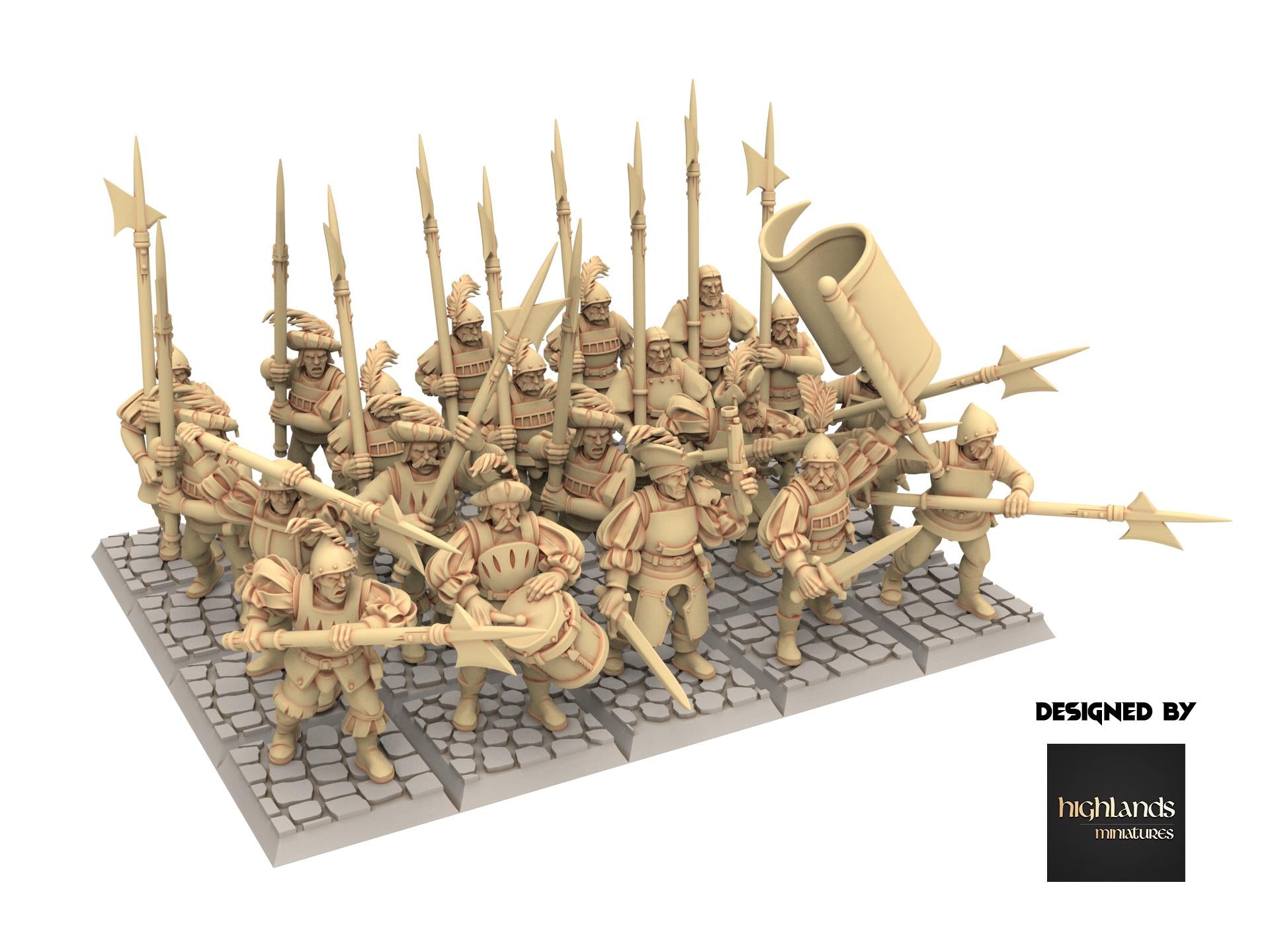 Imperial Fantasy - Halberdsmen - Sunland - Highlands Miniatures