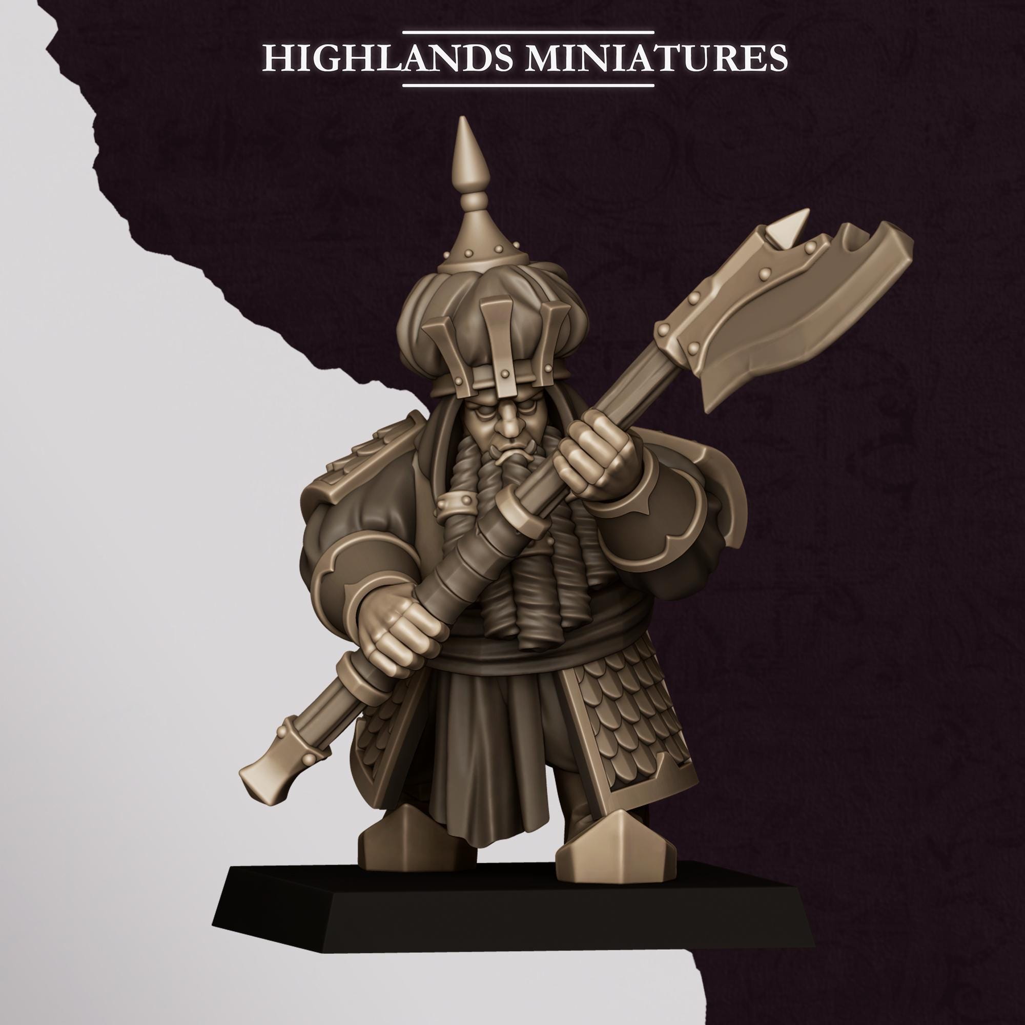 Chaos Dwarves - Warriors With Great Weapons - Sons of Marduk - Highlands Miniatures